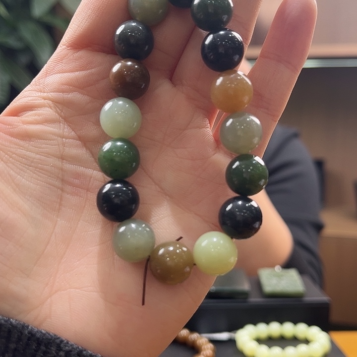 和田玉未镶嵌手串多宝手串多样性发货拍一发一