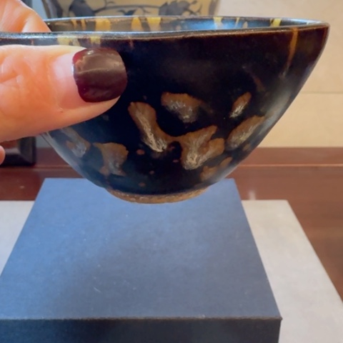 杯嘉**宝吉州窑乌金釉。。。。