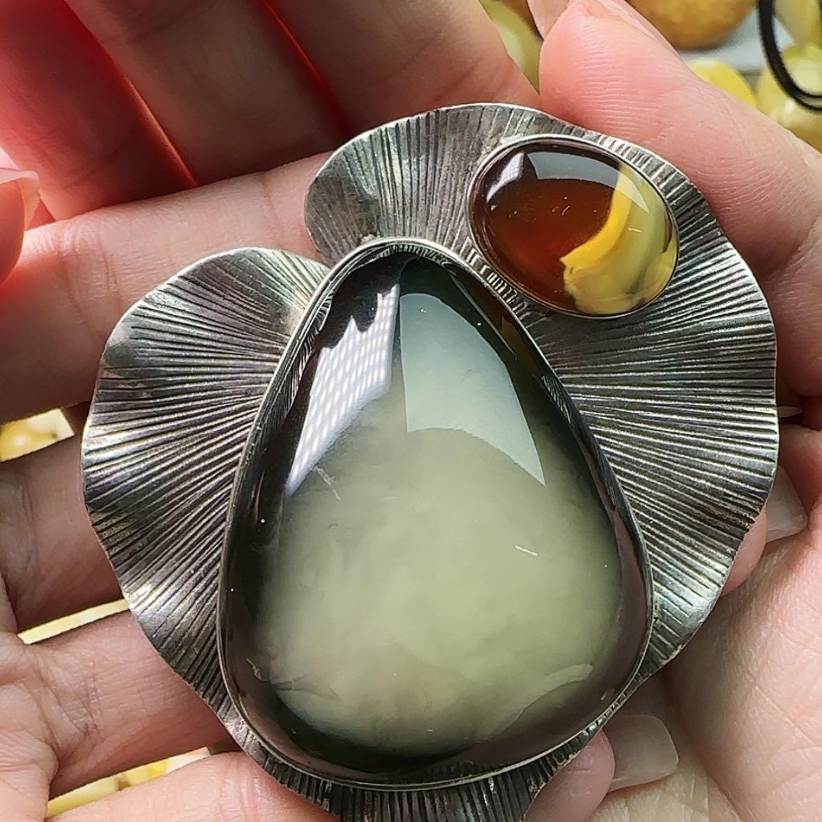 【闪购商品】琥珀颈饰未镶嵌吊坠