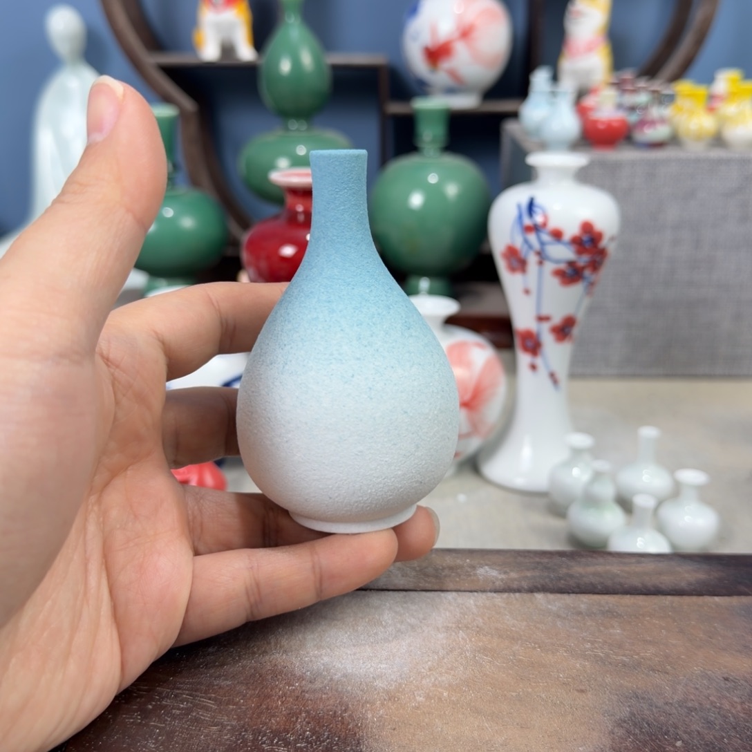 陶瓷手工小花器摆件