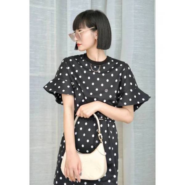 妃鱼/路易威登/棉/连衣裙/95新/z零一二九