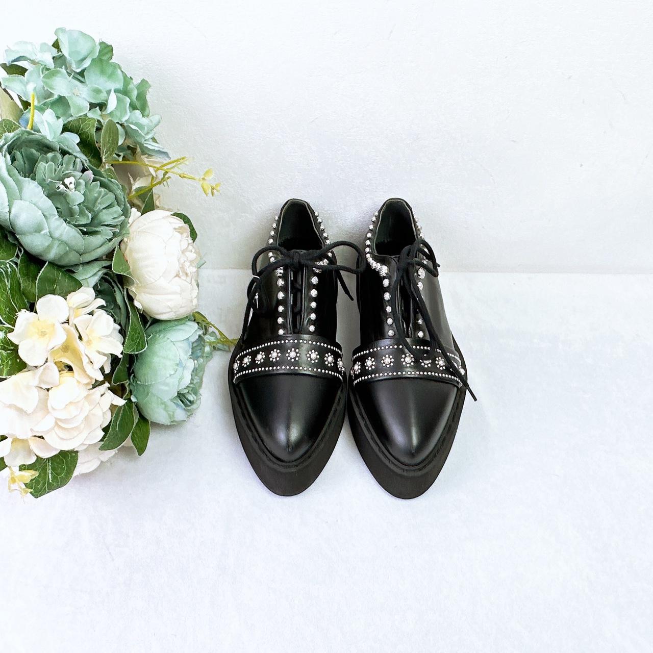 99新 Alexander McQueen/亚历山大·麦昆 厚底乐福鞋/35码/xspa463