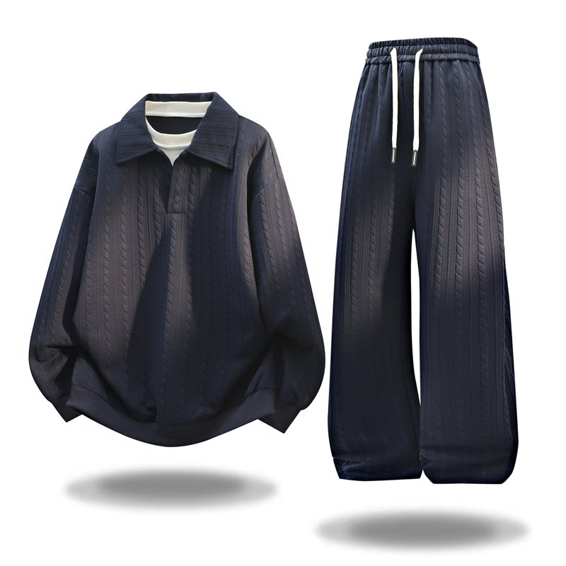 【官方奥特莱斯】ALO秋冬季2025新款休闲运动套装男两件套宽松衣服