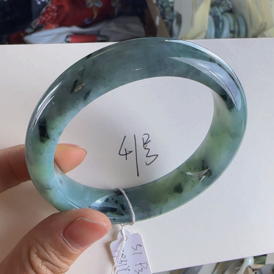 翡翠手镯未镶嵌老坑56.8圈