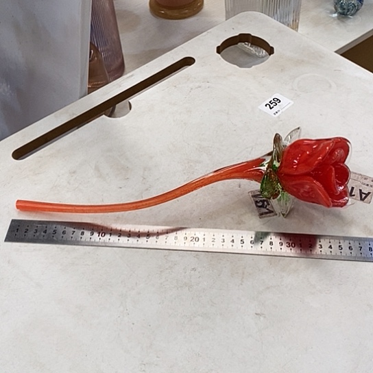 琉璃花瓶高36直径7