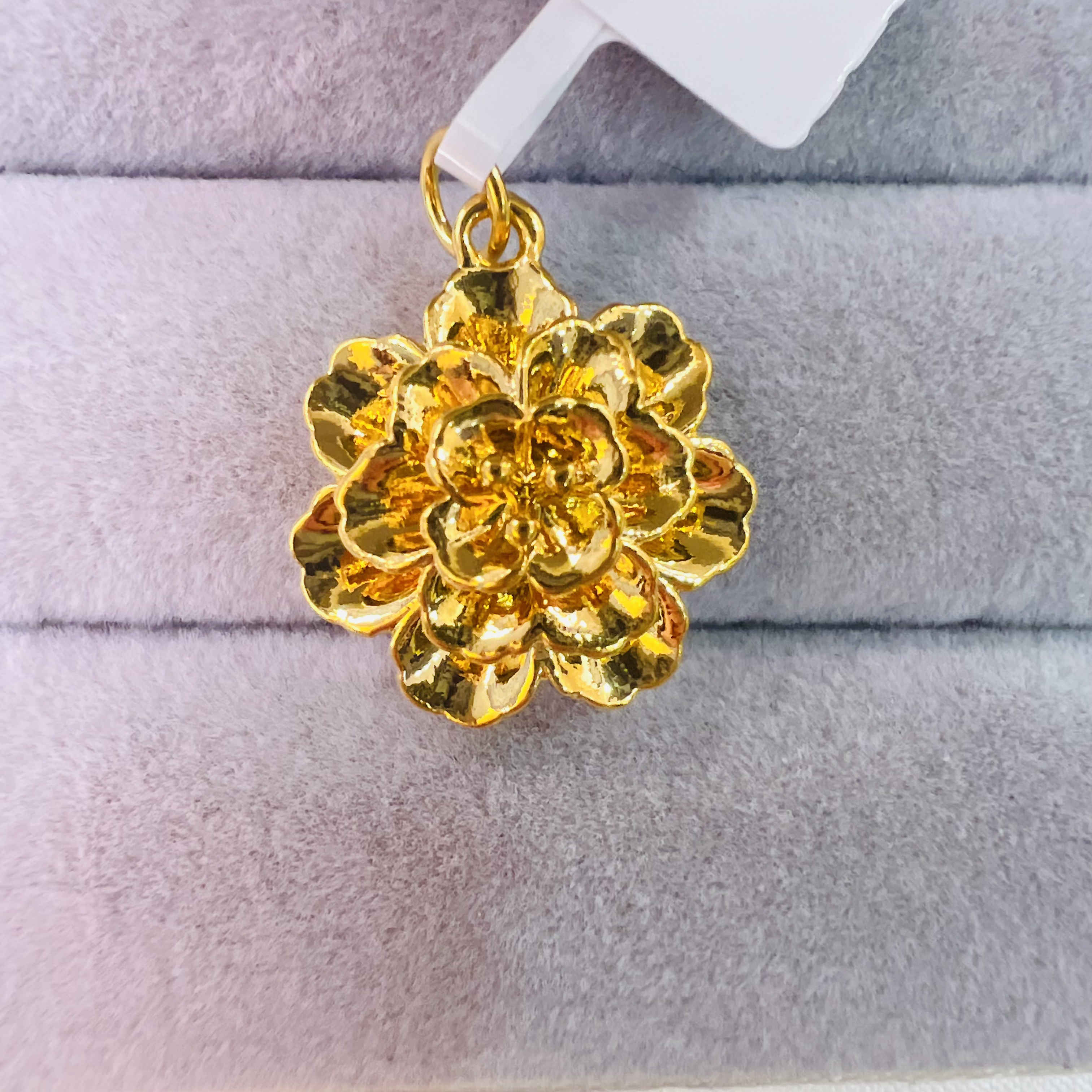 【陈晨专享】足金999饰品 大金花吊坠 0.56 GP