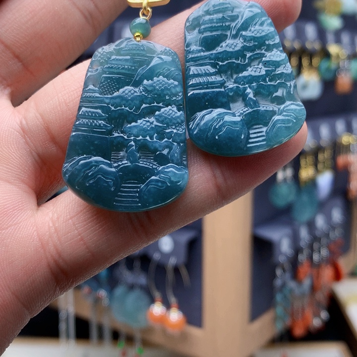 未镶嵌翡翠耳饰耳饰