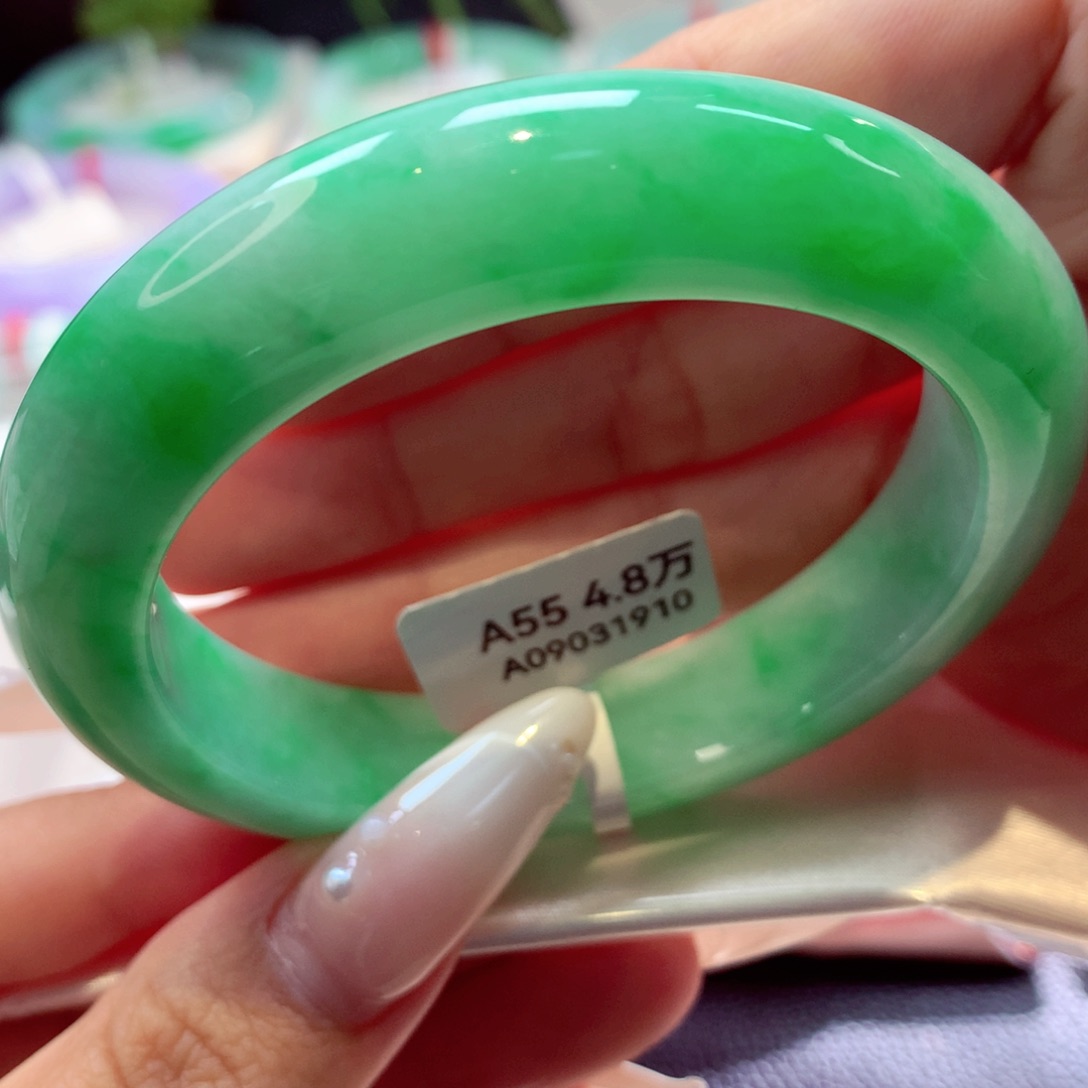 未镶嵌手镯翡翠泥鳅背11号66