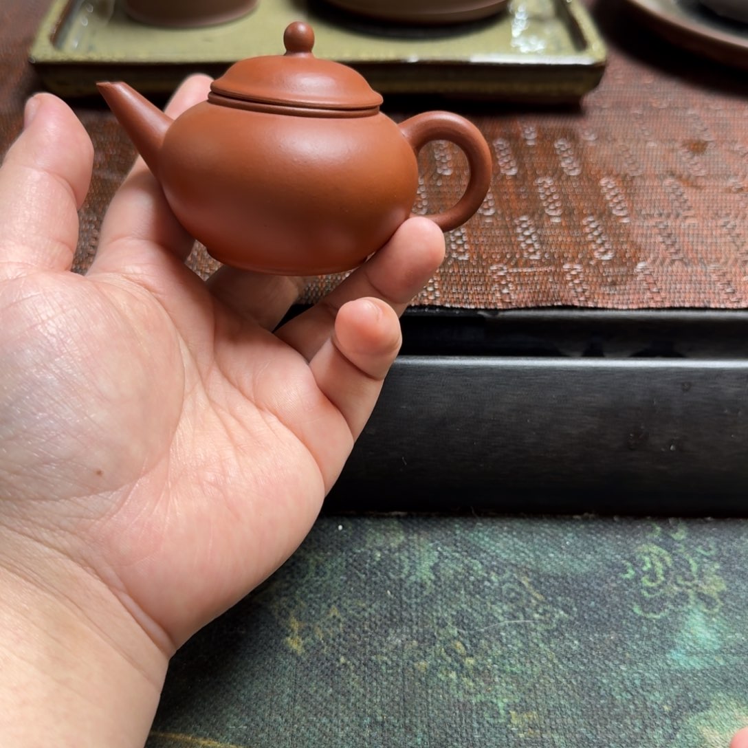 紫砂茶杯红****理60四杯荆溪南微瑕放漏