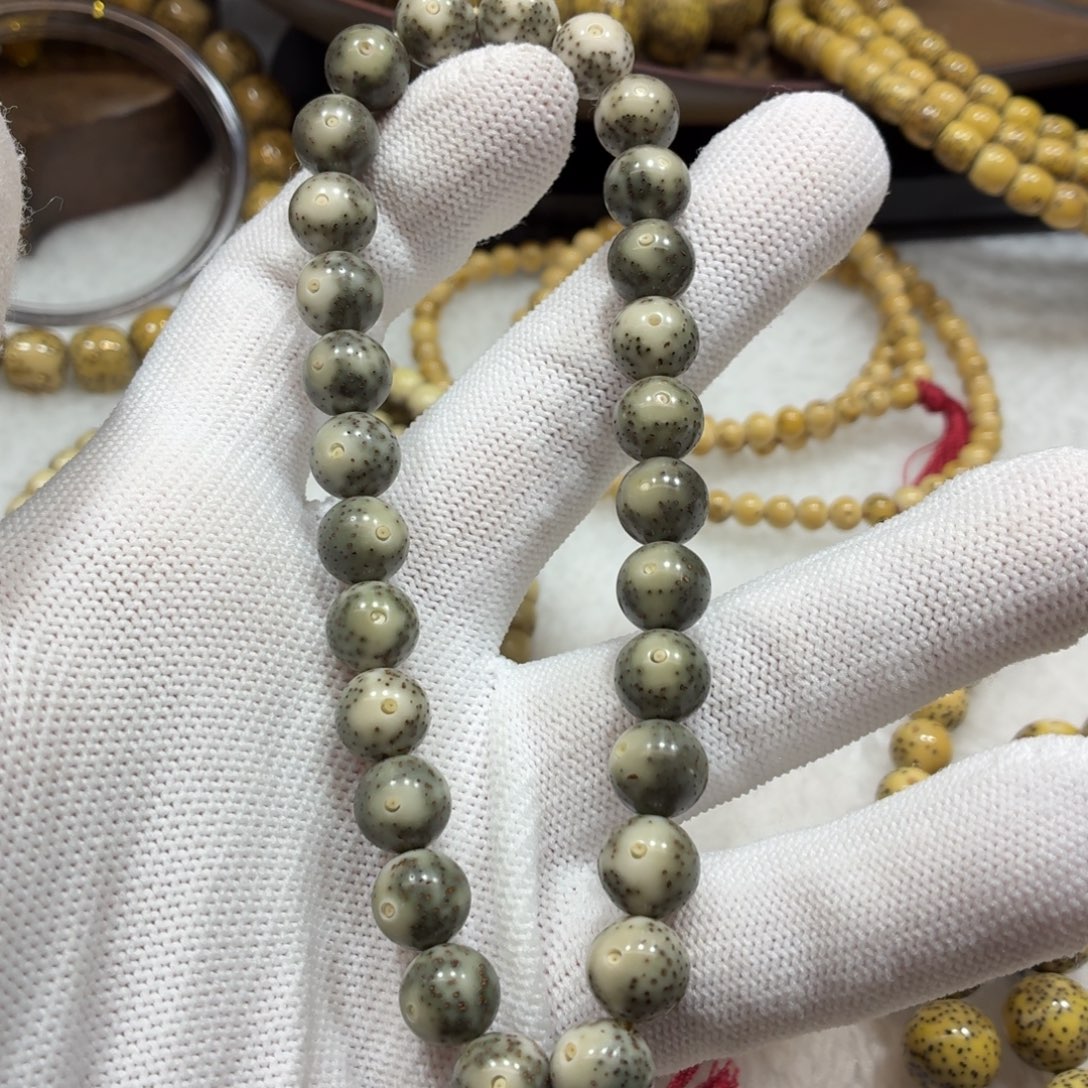 星月菩提手串石玉绿冰9圆