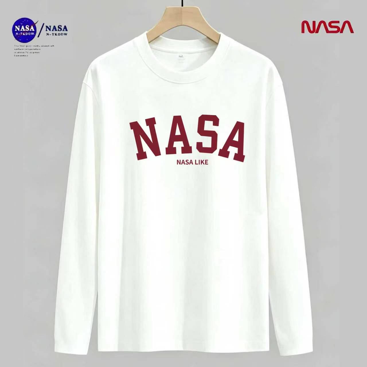 NASA联名秋衣微宽松秋冬时尚男女同款休闲百搭长袖