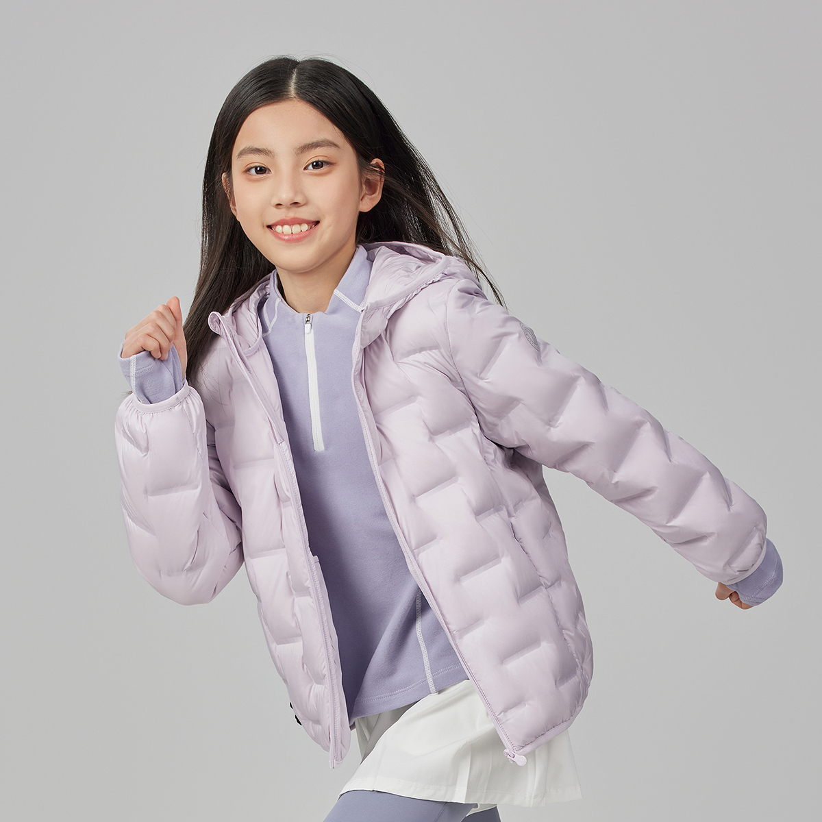 【25新款】波司登儿童外套新款连帽轻薄羽绒服运动舒适T250135040