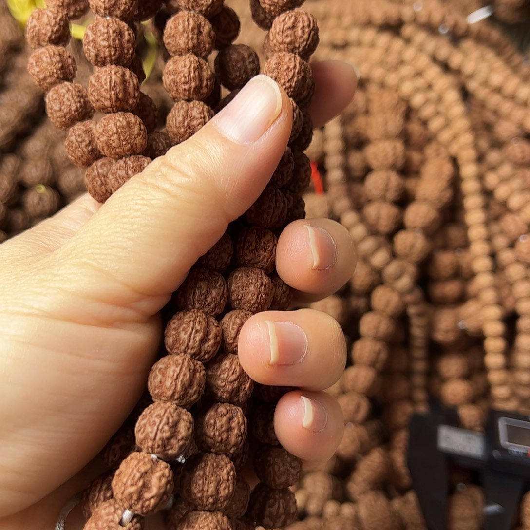 阿***佛吊坠金刚菩提红皮花王非精品手串发114颗