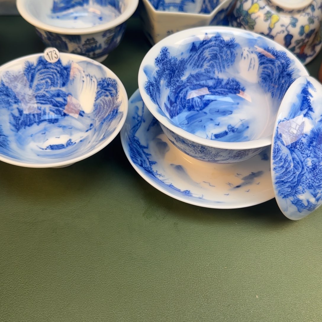 彦祖纯手工手绘茶具