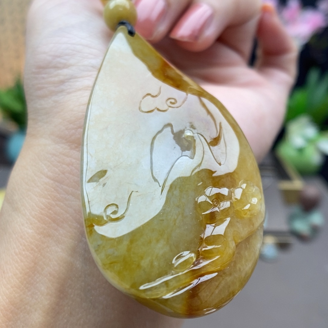 翡翠未镶嵌颈饰吊坠9