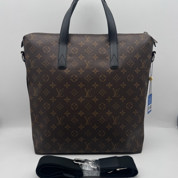 95新 LouisVuitton/路易威登 97新棕老花竖版手提公文包/经典2759