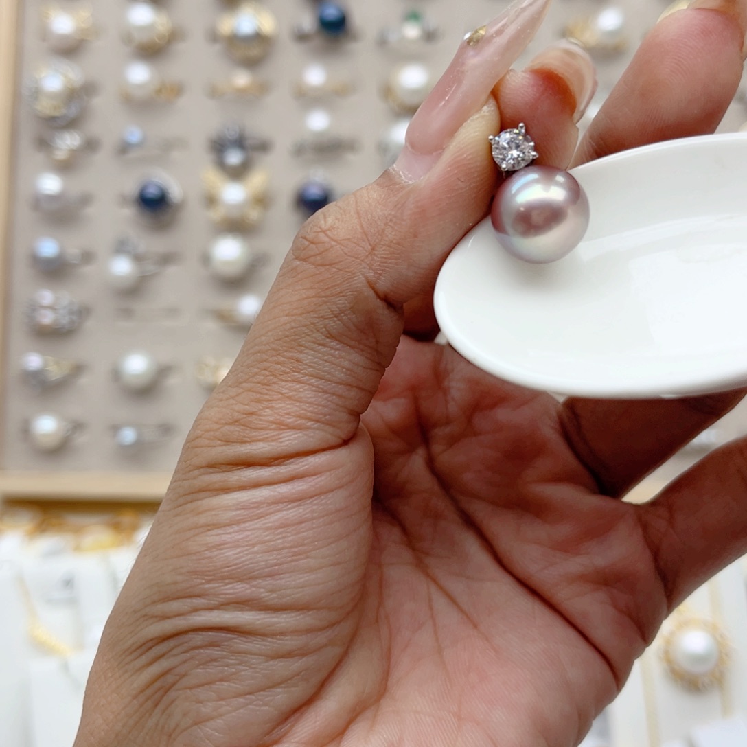 姜***乐戒指合金淡水珍珠