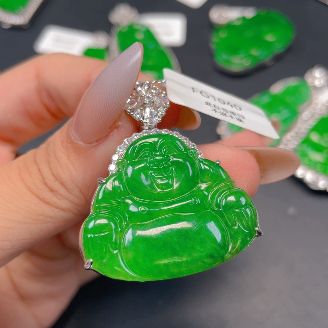 【闪购商品】颈饰银S925镶嵌翡翠～****翡翠