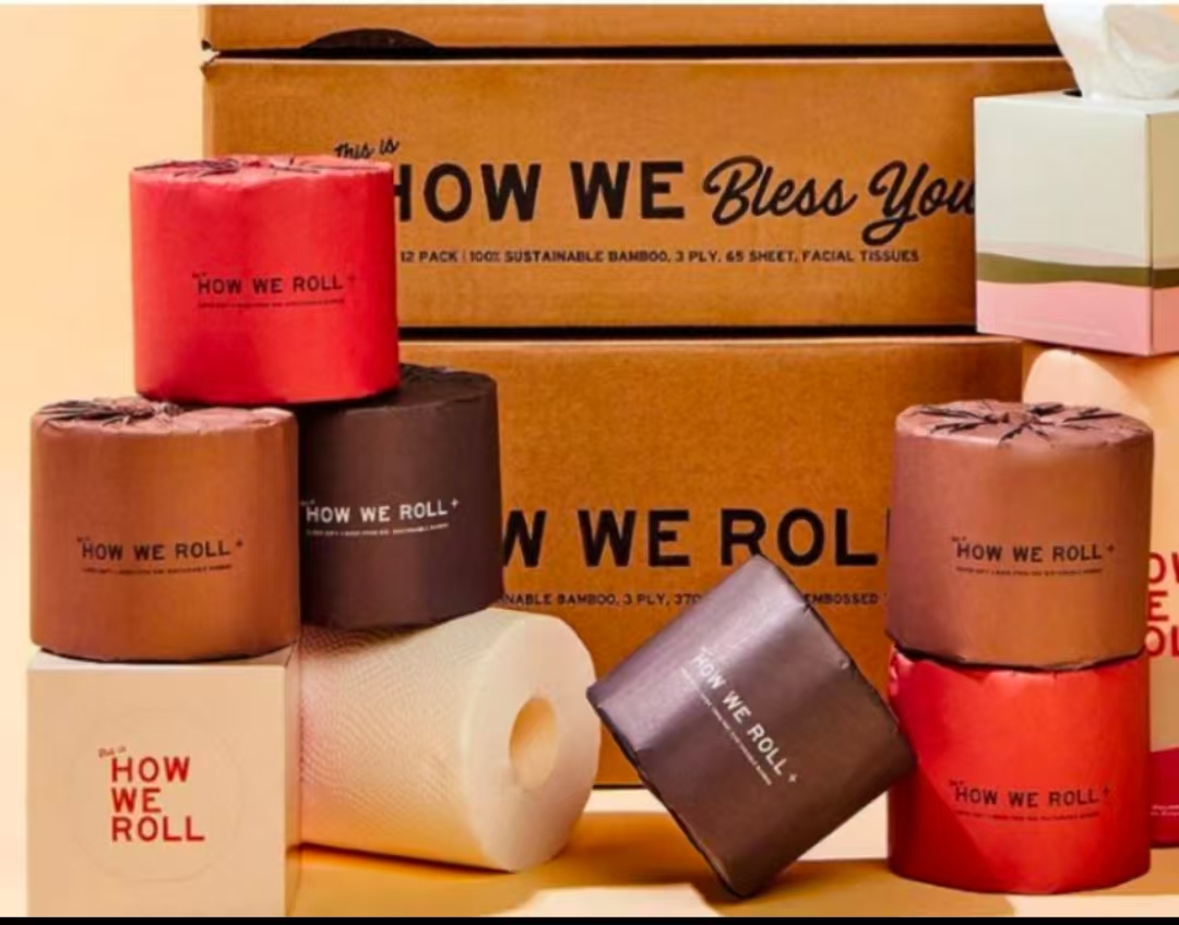 外贸原单100竹浆卷纸