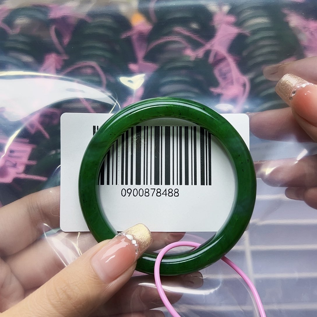 和田玉手镯未镶嵌57