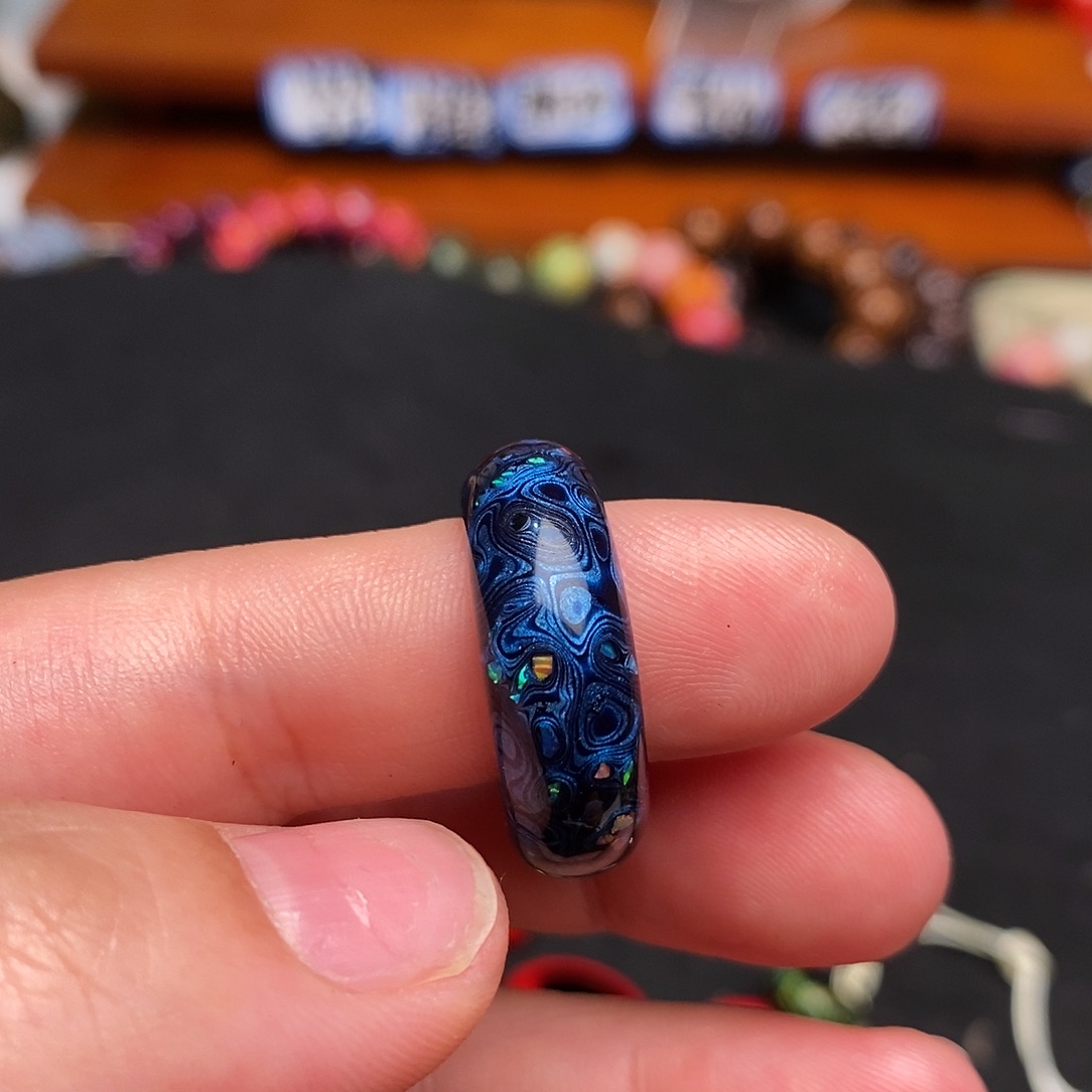 念***天四海大漆17mm极光蓝跑环