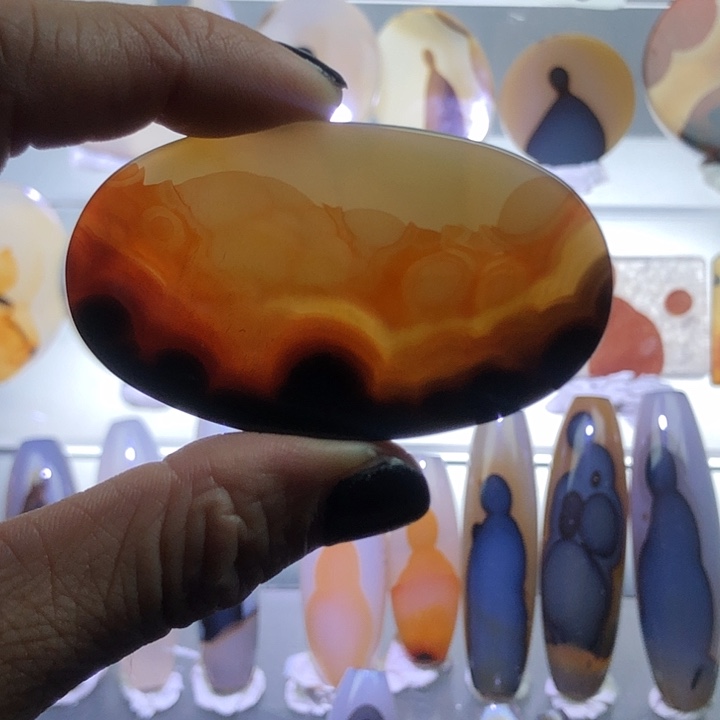 玛瑙/玉髓合金颈饰63