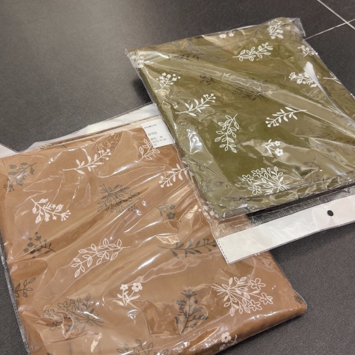 韩式小碎花绿色橙色