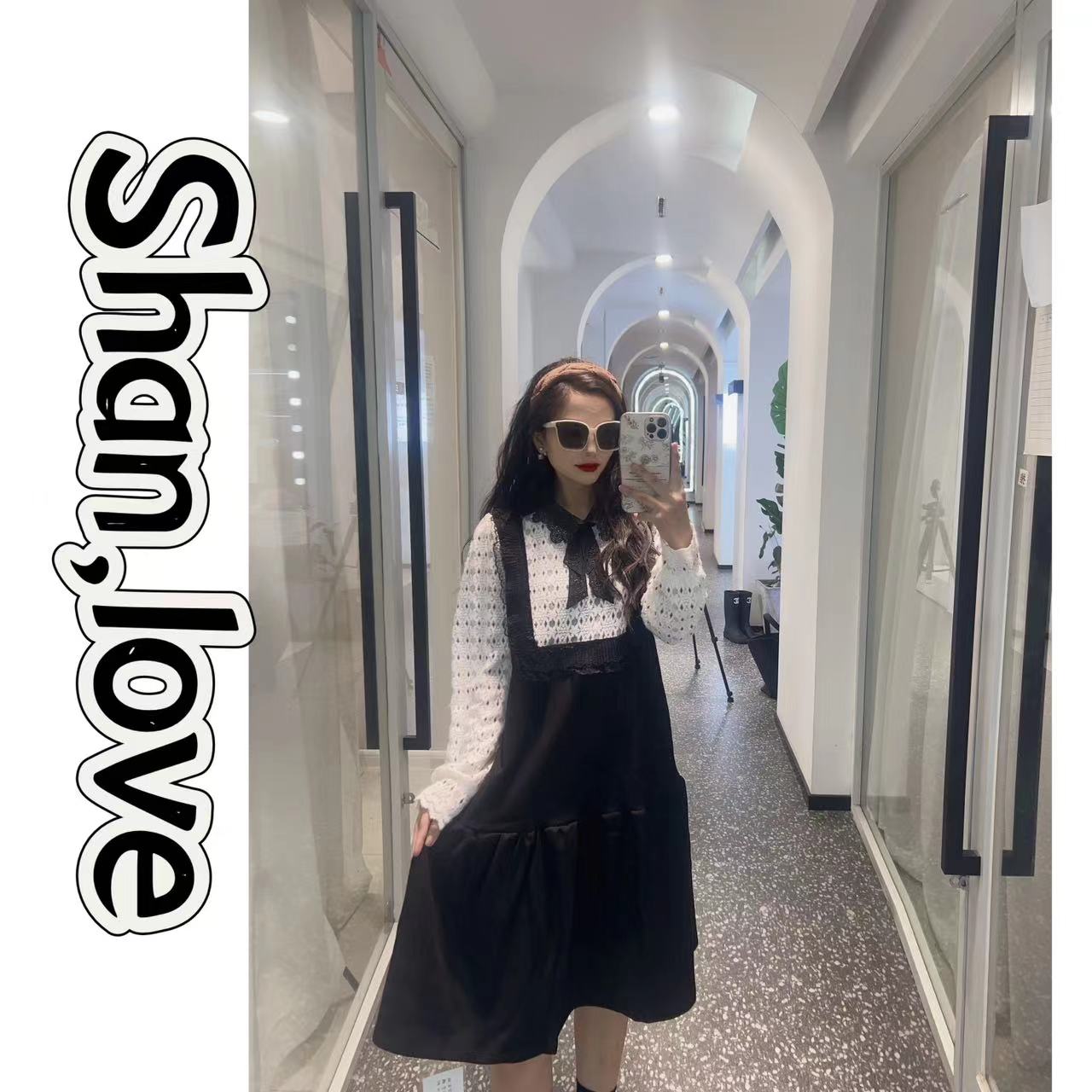 千金风气质背心裙秋装女款2024年新款穿搭背带裙DJ2398