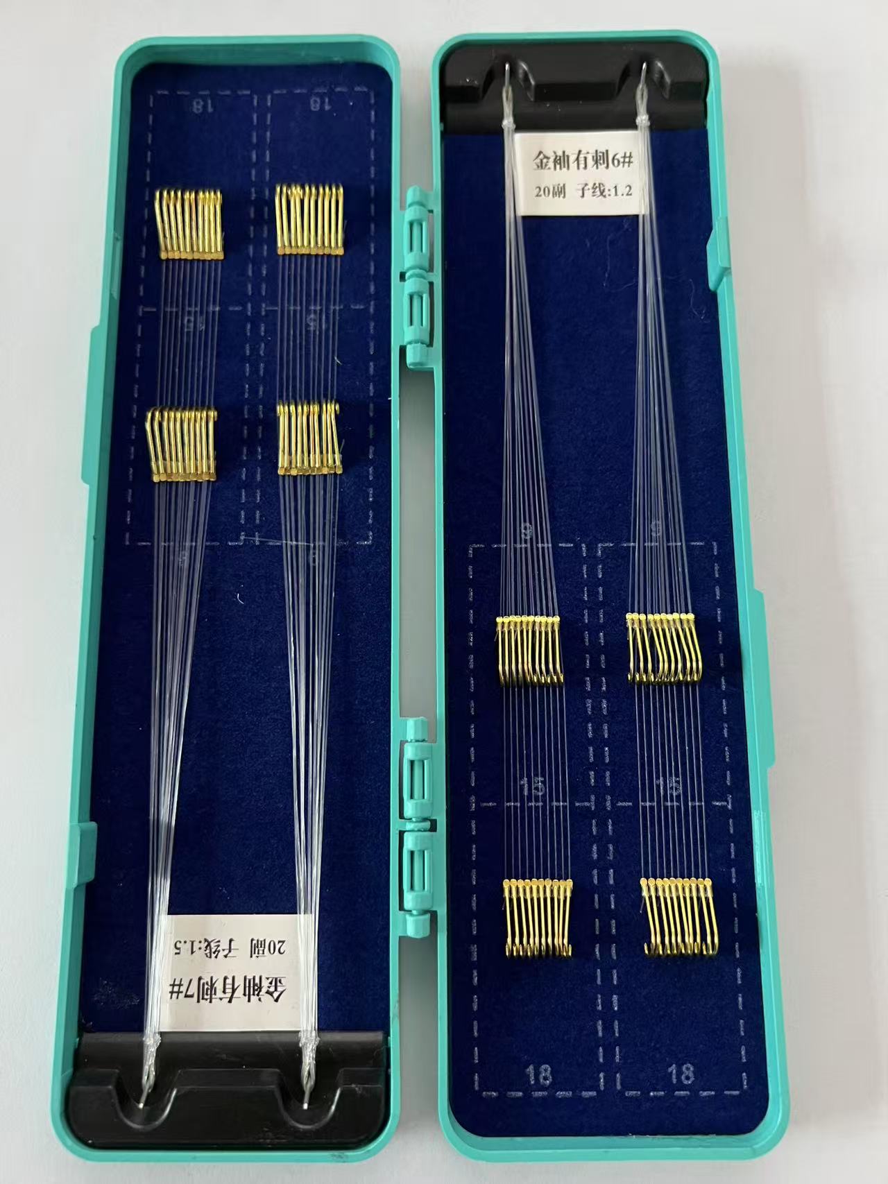 40付盒装成品子线双钩25cm短子线双钩手工精绑金袖