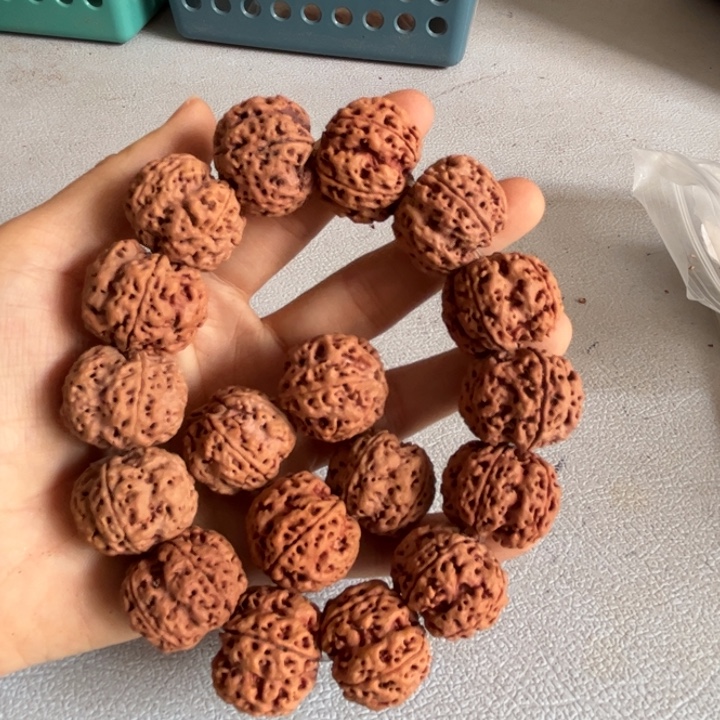 梦***秋金刚菩提吊坠24mm闷墩梅花6@0112