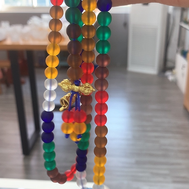 茶盏琉璃彩色0.8念珠