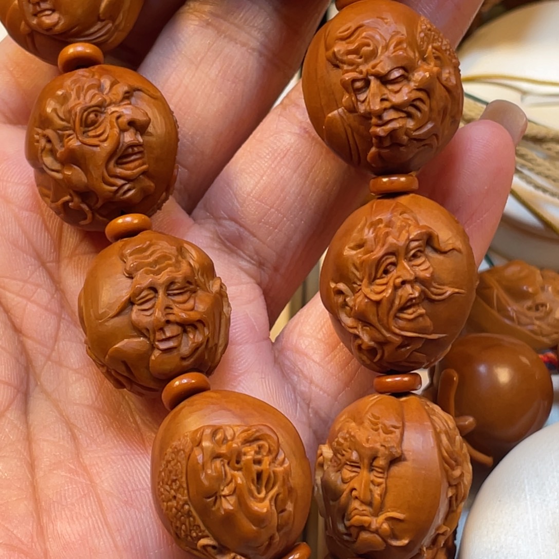 乐群十八罗汉橄榄核手串