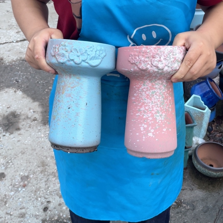 紫砂花盆口13高23正品正品