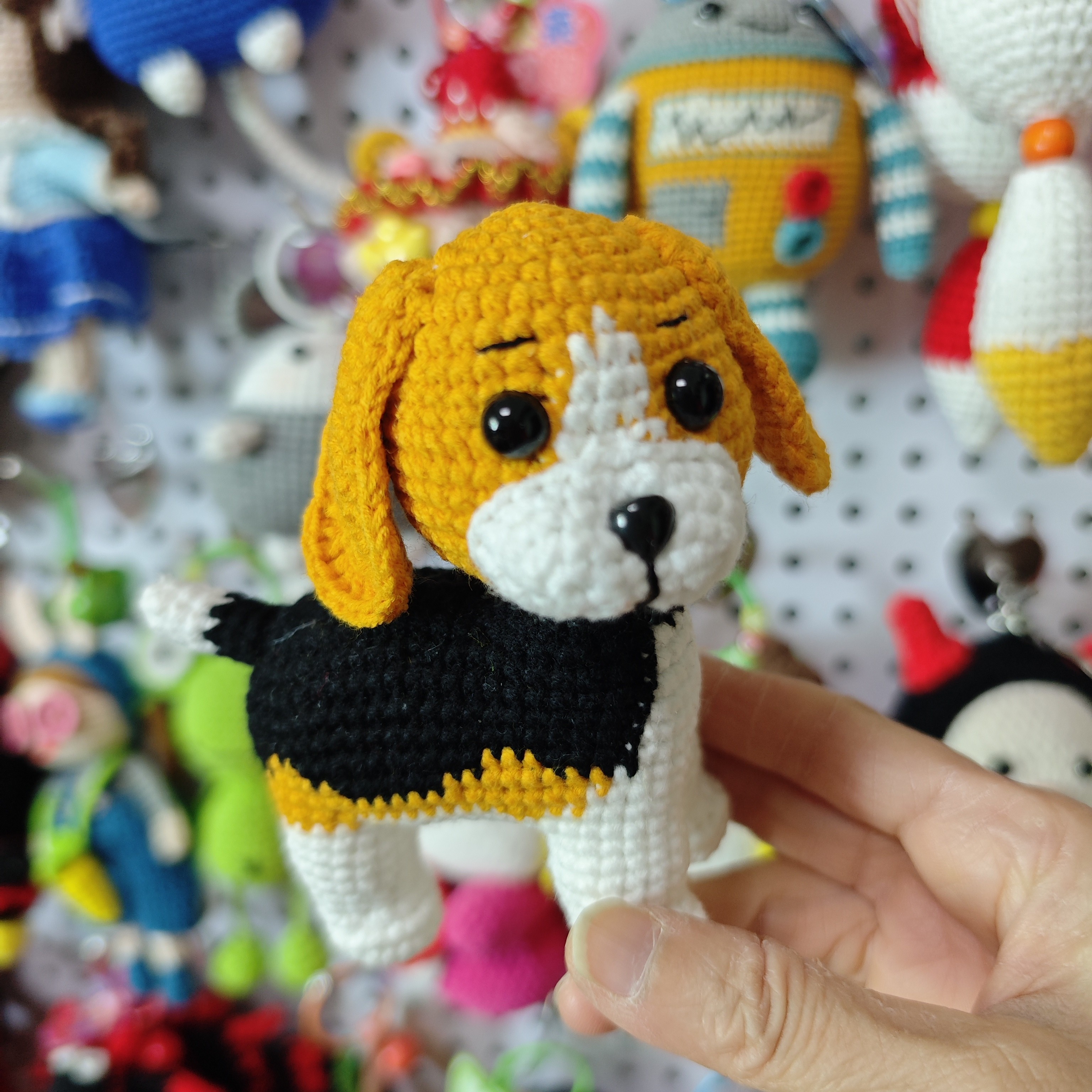 钩针西施犬手工编织毛线材料包创意礼物可爱公仔狗狗娃娃DIY