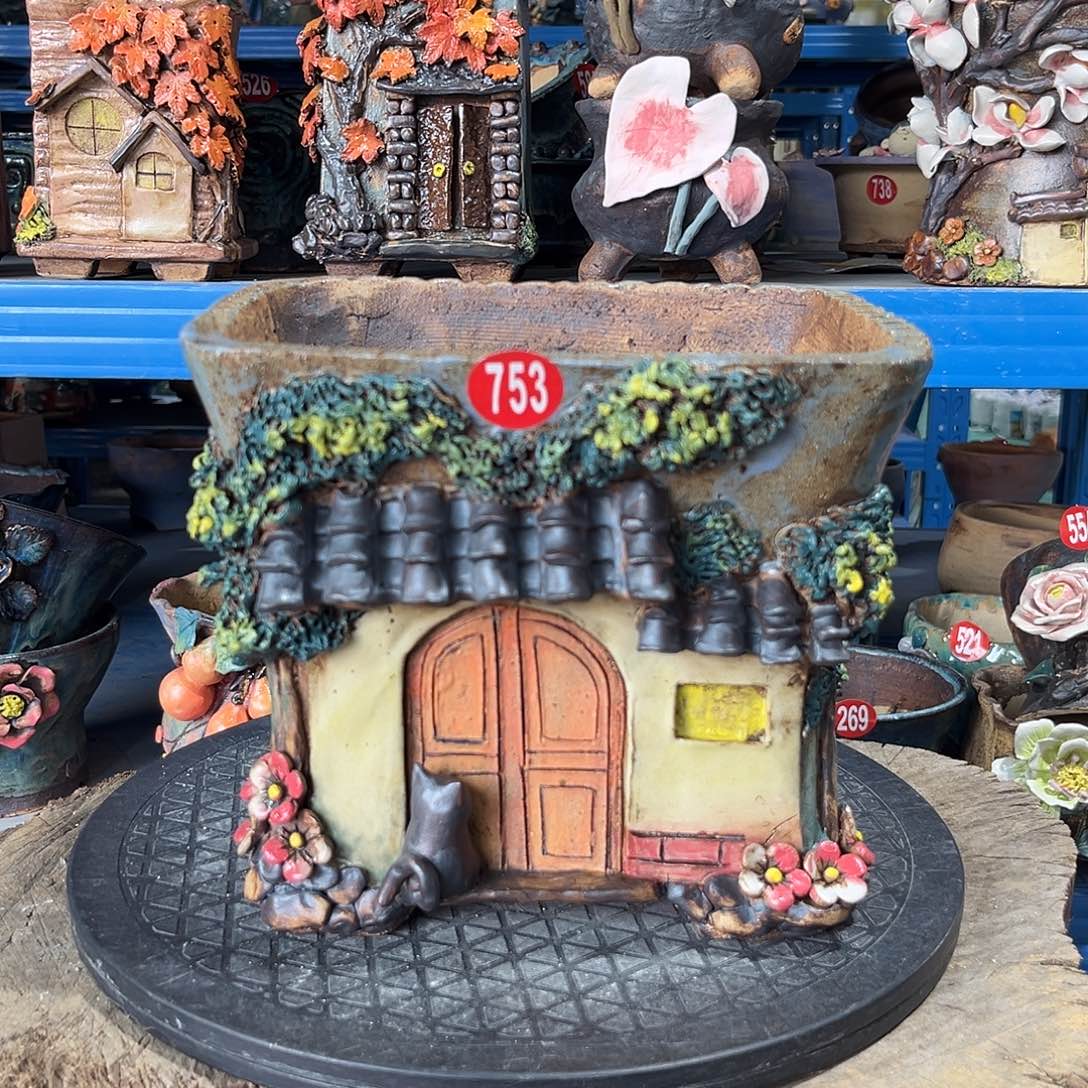 753 号陶然花器手工花盆