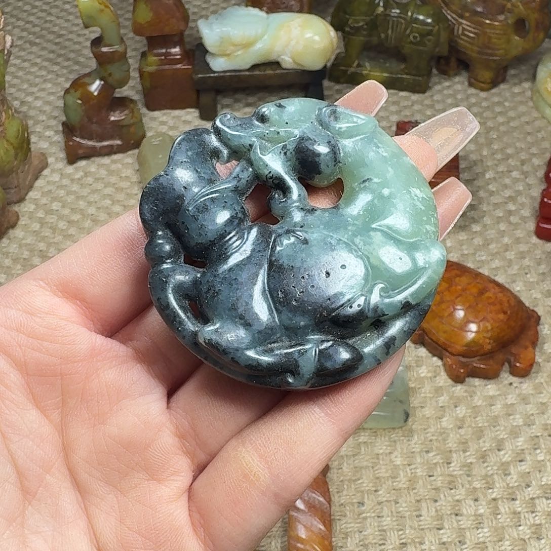 白玉菩提吊坠挂件