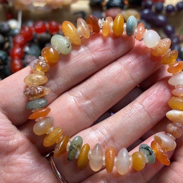 玛瑙/玉髓合金手链