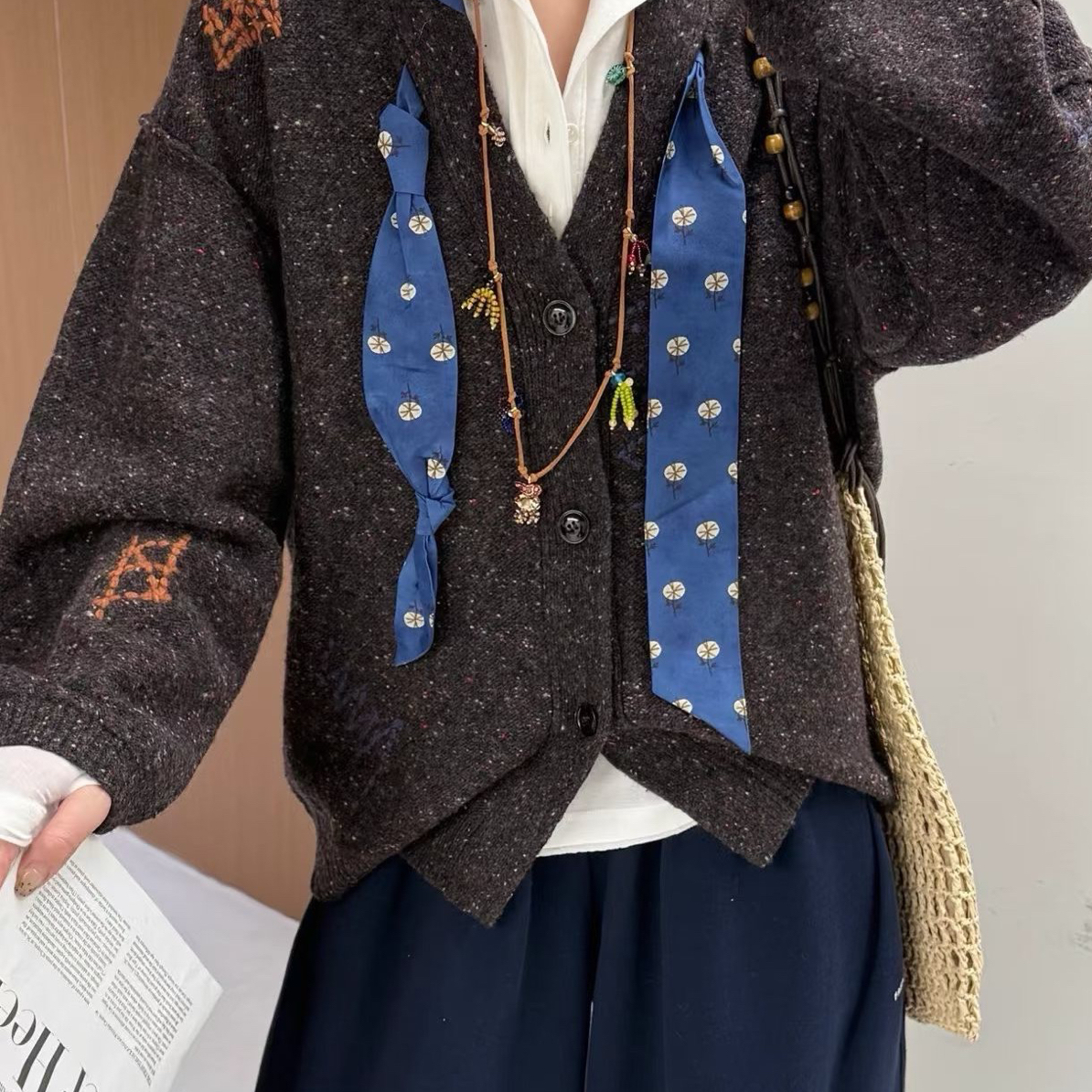 即将上线25设计师款秋冬丝巾开衫外套