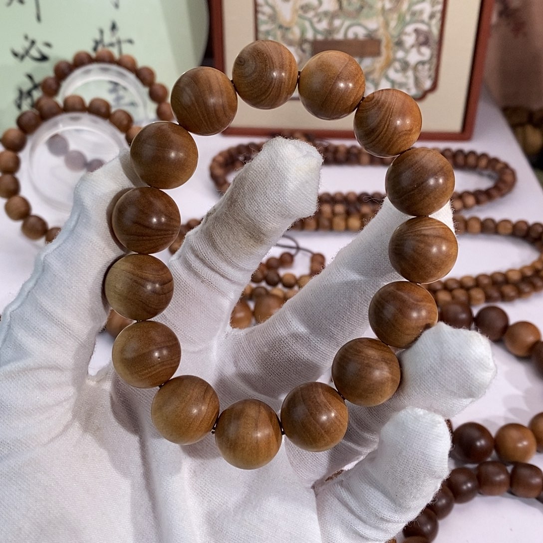 手串/手链檀香木横纹黑肉15乱纹尾货