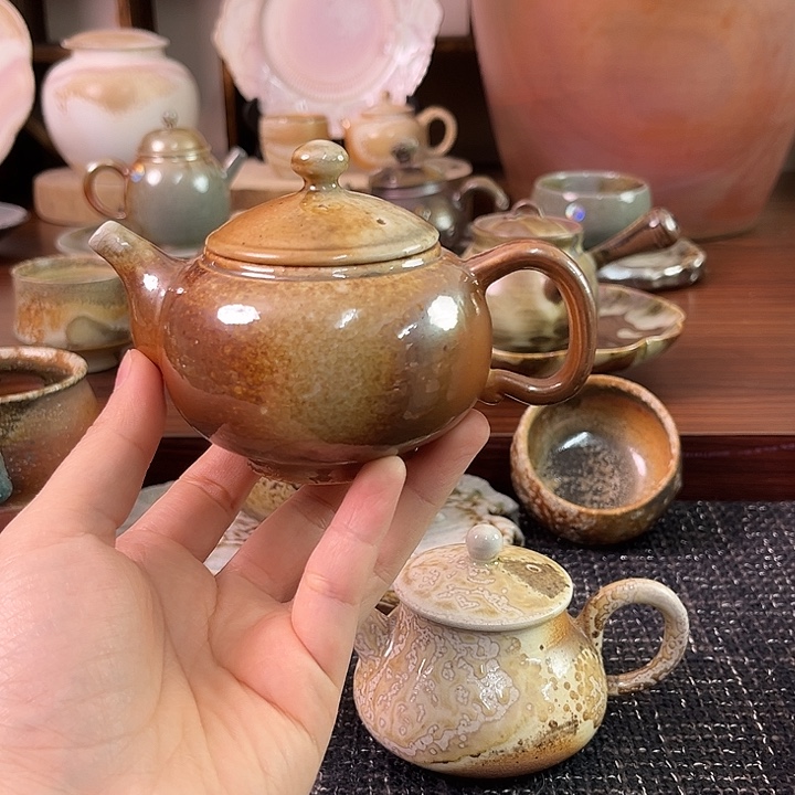 柴烧龙窑微瑕精品壶