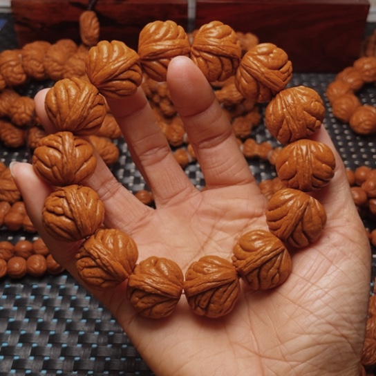 桃核手串龙纹桃核