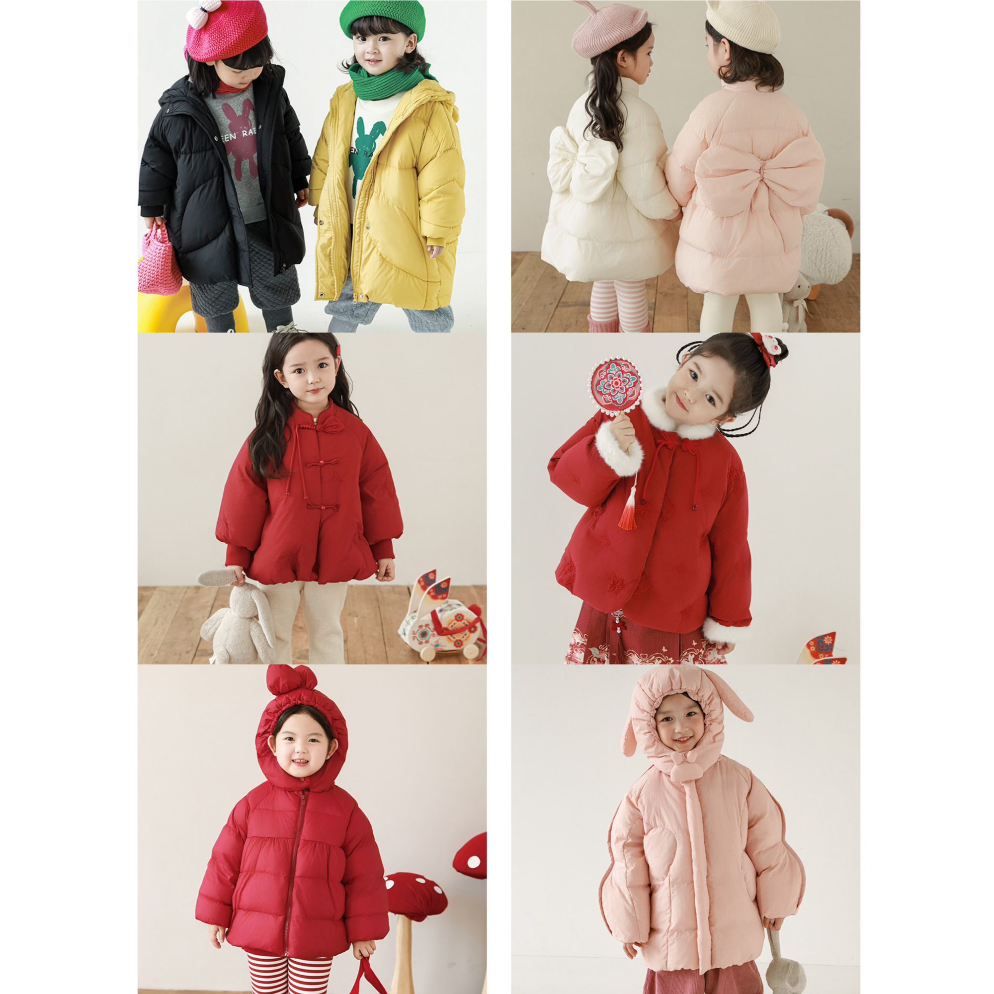 【羽绒服破价合集】幼悠加厚冬季蓬松秋冬白鸭绒保暖洋气女童羽绒服