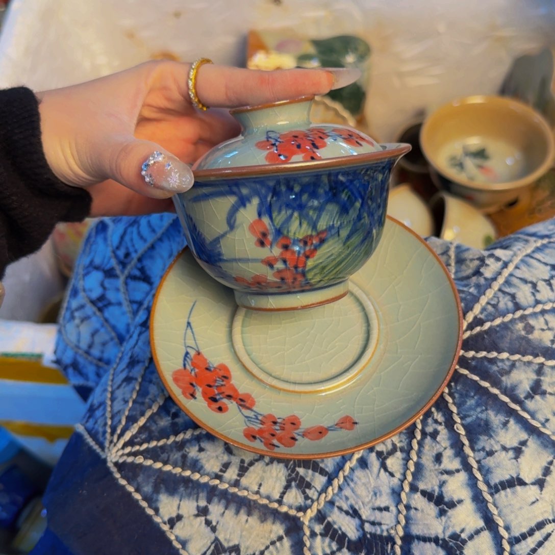 瓷片景德镇陶瓷手工手绘