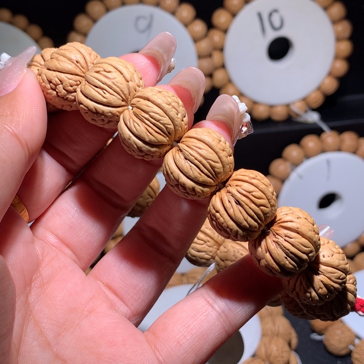 手串桃核铁扇手持