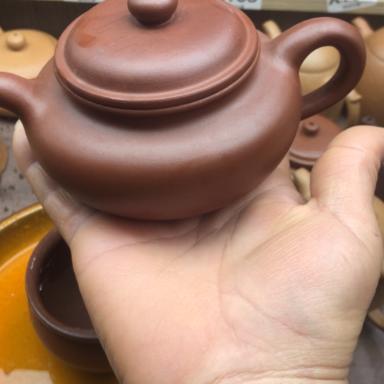 紫砂茶壶小红泥仿古230豪升左右瑕疵