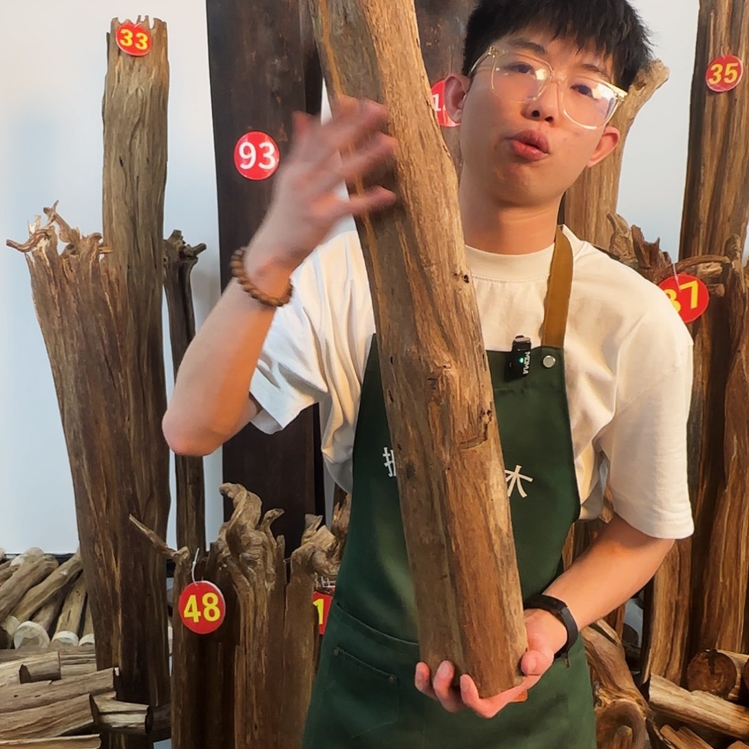 沉香摆件天然沉香原木摆件➕底座
