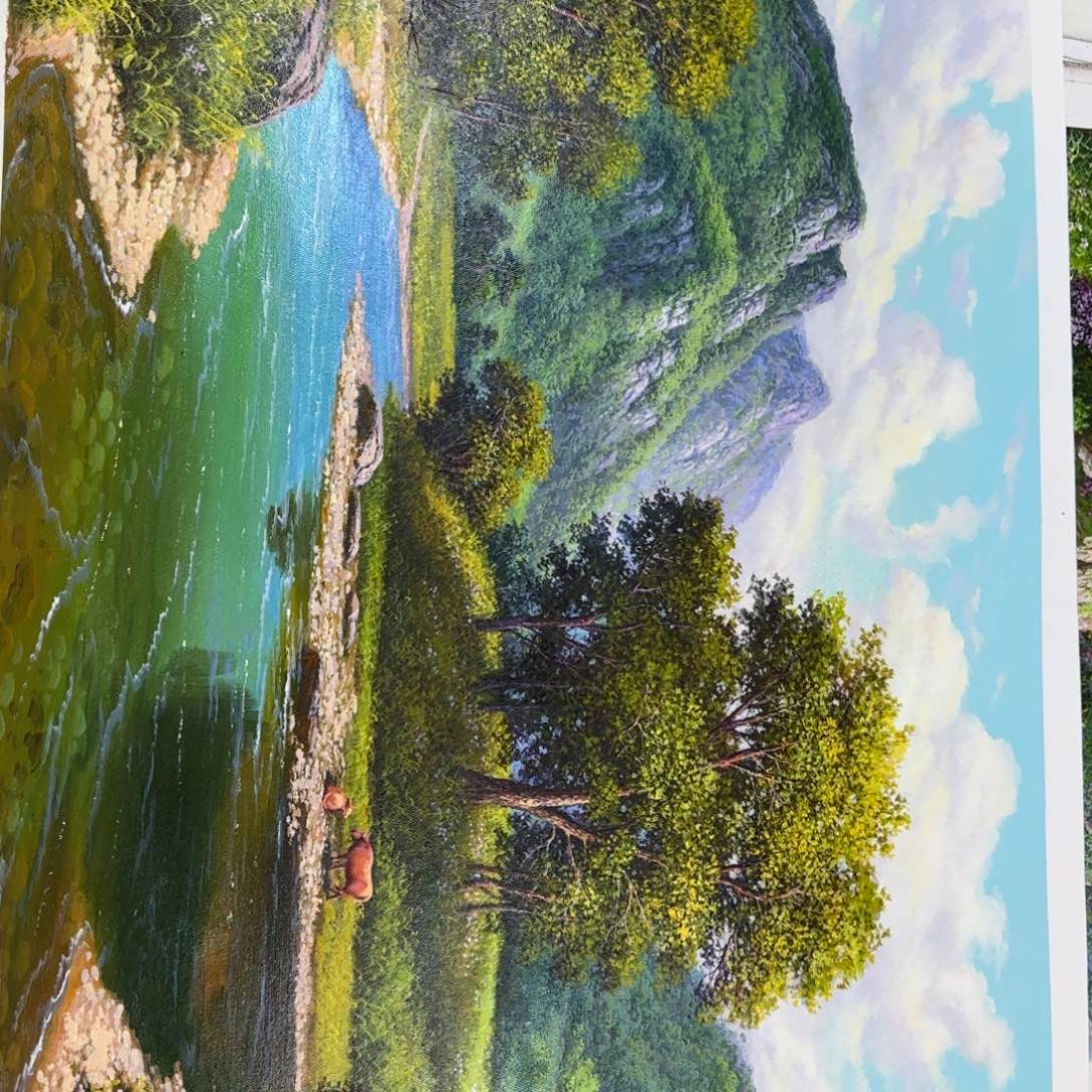 油画好的我真的好想你的样子