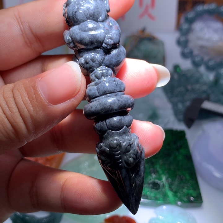 翡翠颈饰未镶嵌保真天然A货翡翠