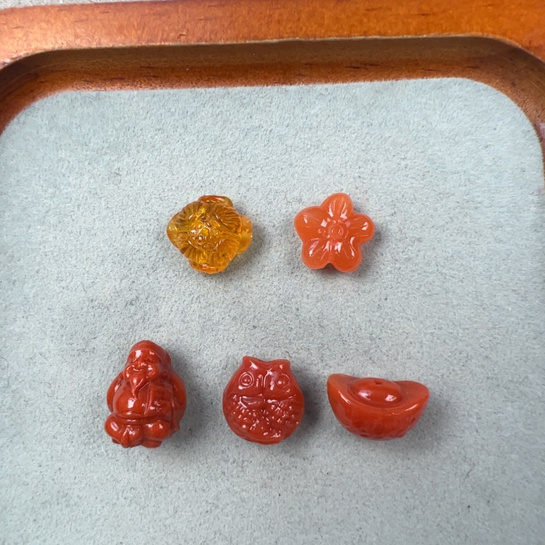 南红玛瑙未镶嵌（配饰套装）A2