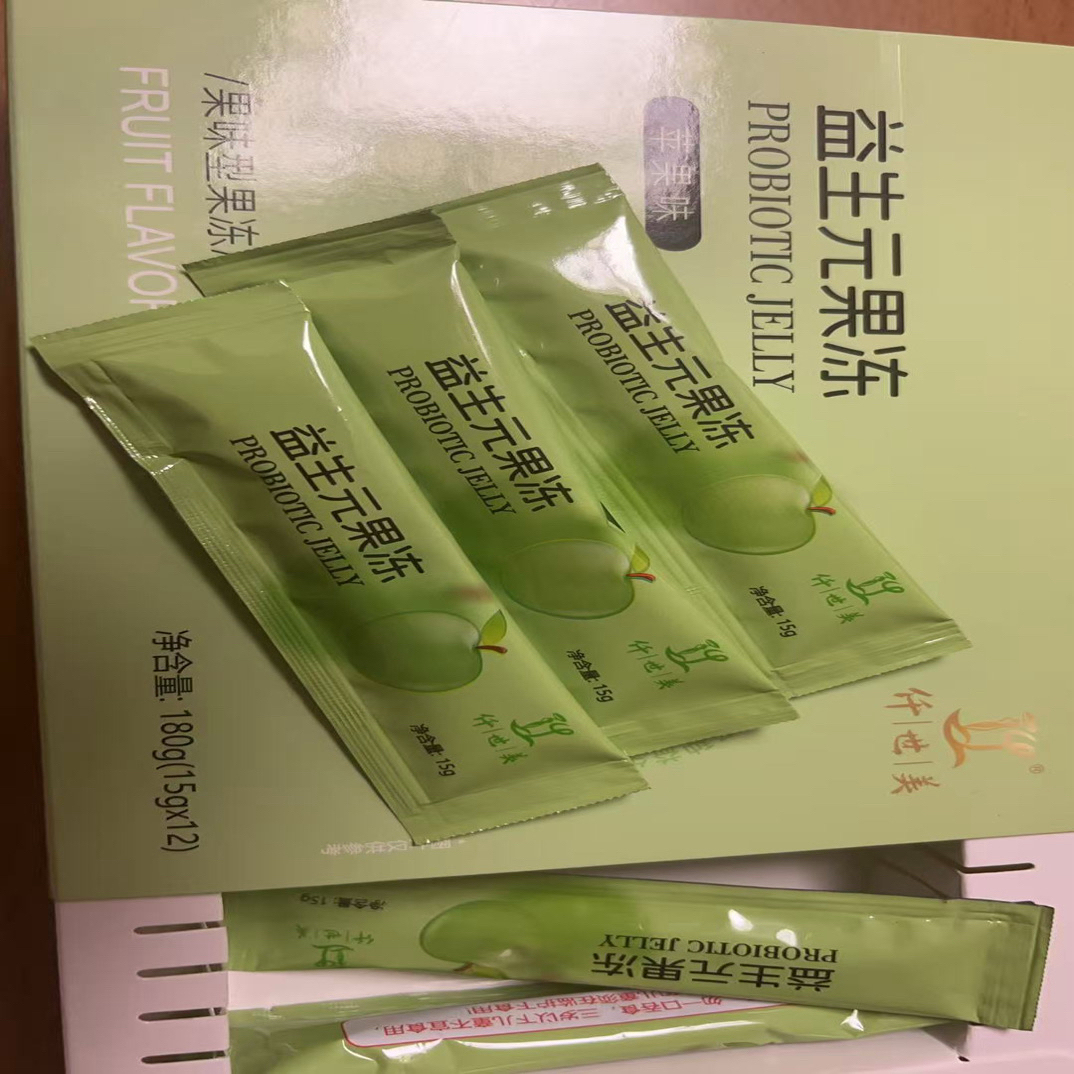 益生元果冻苹果味果冻